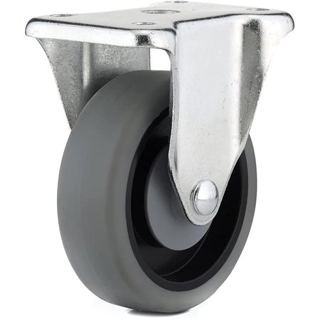 RICHELIEU 4 in Industrial Thermoplastic Rubber Fixed Casters Gray F27275